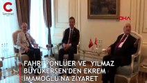 Fahri Yönlüer ve  Yılmaz Büyükerşen'den Ekrem İmamoğlu'na ziyaret