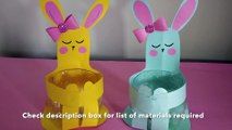 Bunny Container | Recycle Plastic Bottles | Best out of Waste | DIY | Kids Craft