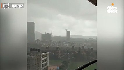 शहर के कई इलाकों में भारी बारिश