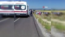 Turistleri taşıyan tur otobüsü kaza yaptı: 4 yaralı
