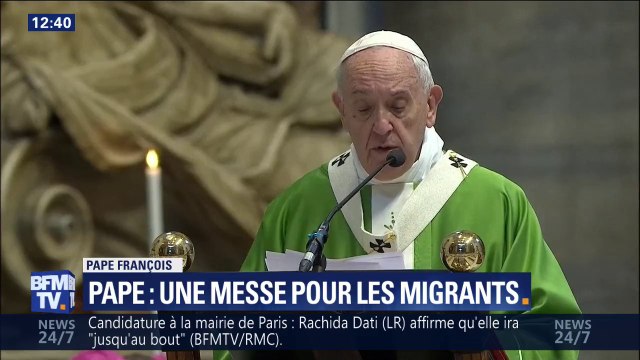 Les migrants sont avant tout des êtres humains. Le Pape défend à nouveau leur accueil lors d'une messe