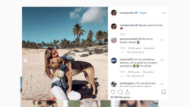 María Pombo y Pablo Castellano continúan su luna de miel