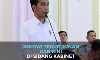 Jokowi Tegur Jonan dan Rini di Sidang Kabinet
