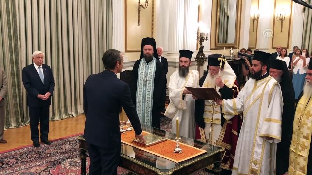 Yunanistan'da yeni başbakan Miçotakis - Yemin töreni - ATİNA