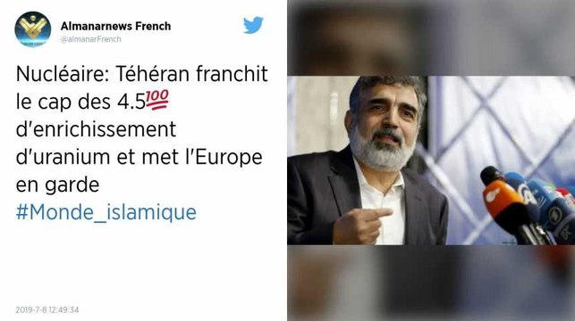 Nucléaire iranien : Téhéran met en garde les Européens contre toute escalade