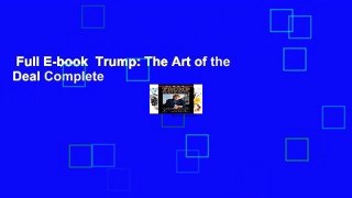 Full E-book  Trump: The Art of the Deal Complete