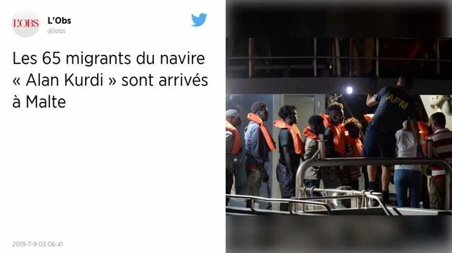 44 migrants sauvés par le navire humanitaire Alan Kurdi au large de la Libye