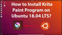 How to Install Krita Paint Program on Ubuntu 18.04 LTS?