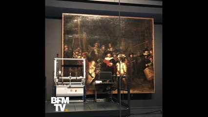 Le chef d'oeuvre de Rembrandt, la "Ronde de nuit", restauré en public