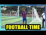 Ranbir Kapoor plays football with his team