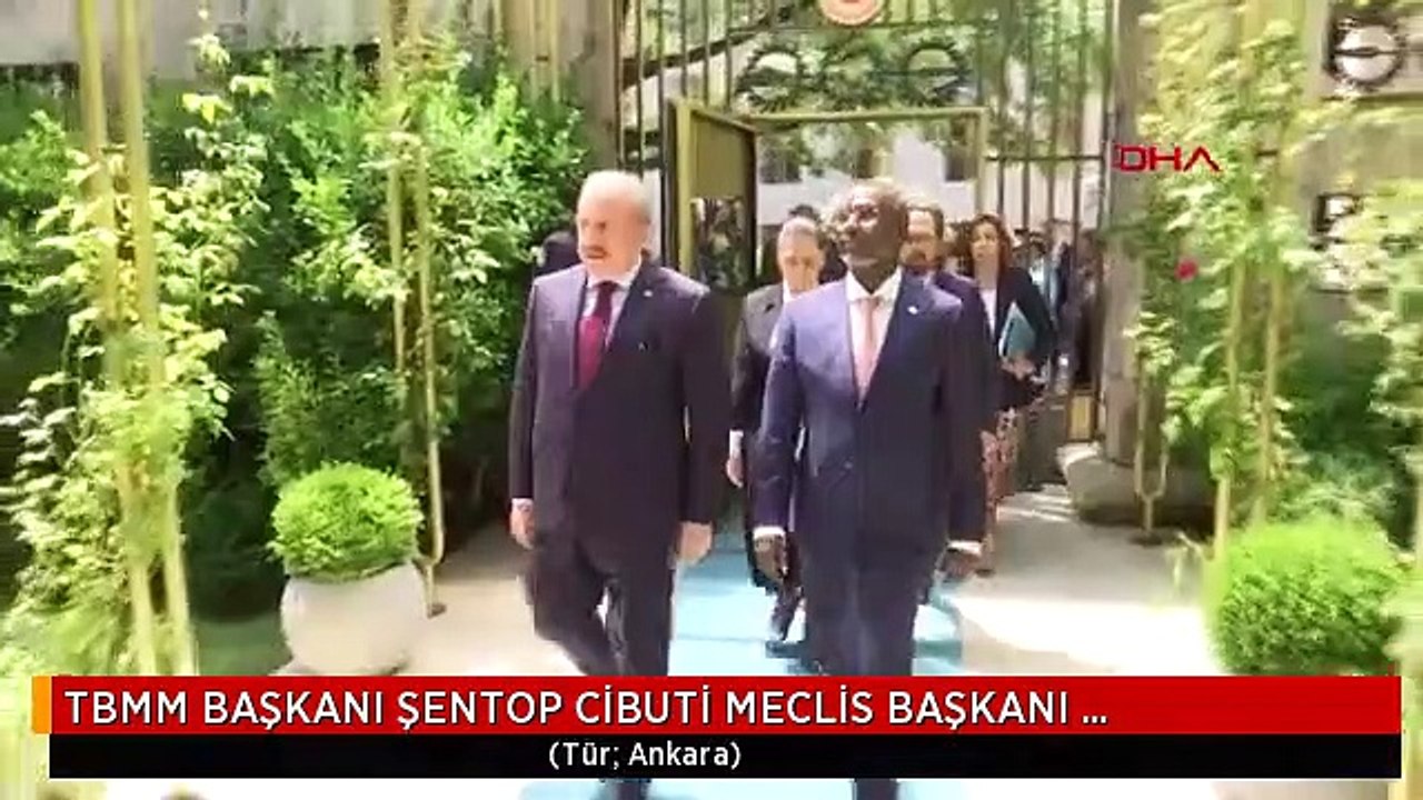TBMM BAŞKANI ŞENTOP CİBUTİ MECLİS BAŞKANI BAŞBAŞA VE HEYETLERARASI GÖRÜŞTÜ