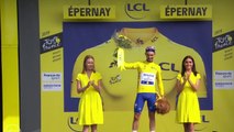 Tour de France 2019 : Le podium de Julian Alaphilippe qui se pare de jaune