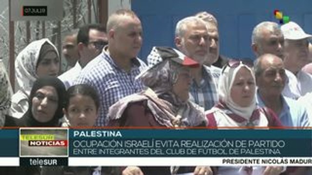 Palestinos rechazan ocupación israelí que impidió un juego de futbol