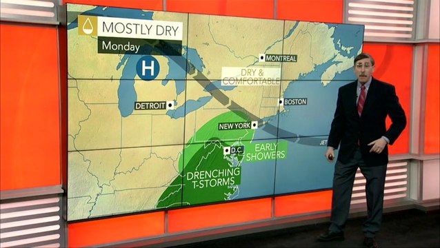 Drier weather to move into the Northeast, how long will it last?