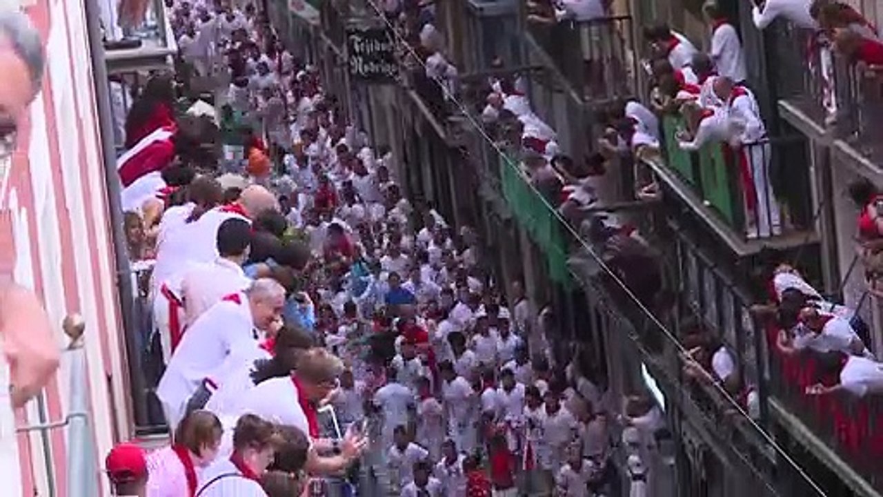 Umstrittenes Spektakel: Stierhatz in Pamplona