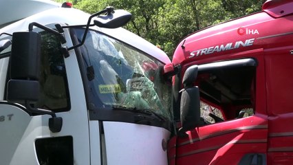 Tunceli’de tırlar kafa kafaya çarpıştı: 7 yaralı