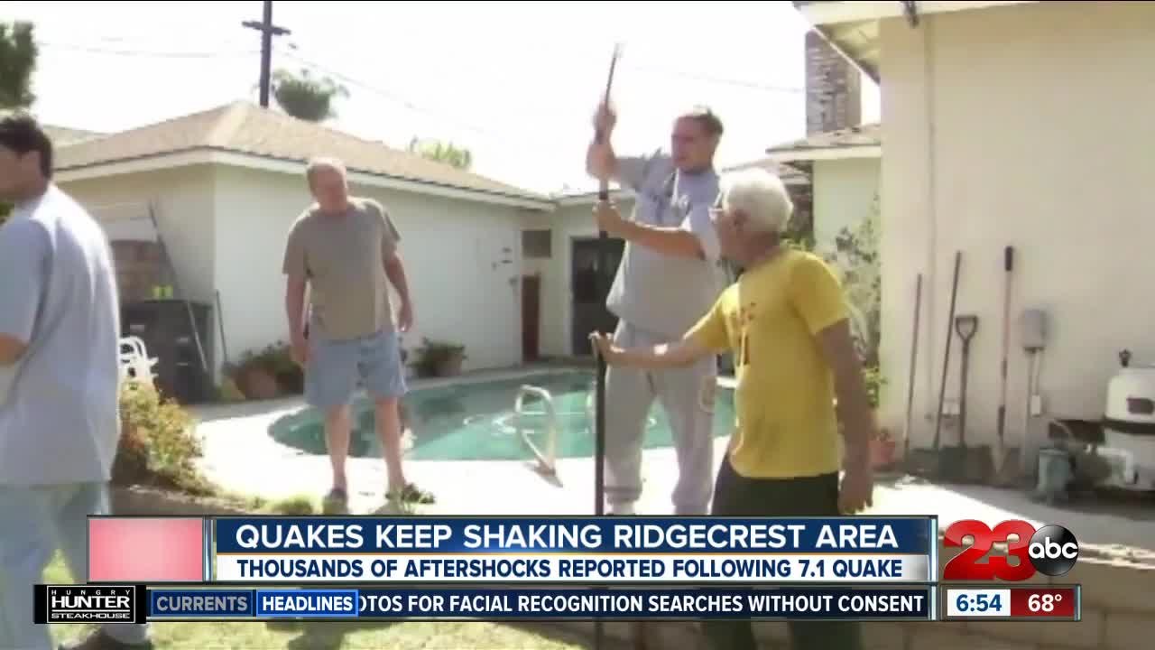 Earthquake Aftermath: Community pulling together to help each other recover after the two major Ridgecrest earthquakes