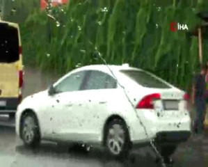 Beylikdüzü ve Esenyurt'ta sağanak yağış etkili oldu