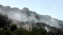 Ödemiş'te 1 hektarlık makilik alan yandı