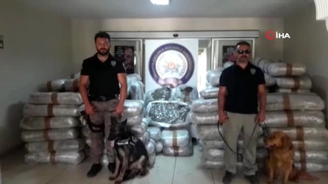 Piyasa değeri 50 milyon lira değerinde 1,5 ton uyuşturucu madde ele geçirildi