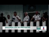 ¡Así fue el segundo día de protestas de la Policía Federal! | Noticias con Francisco Zea
