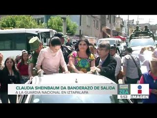 Download Video: Claudia Sheinbaum da banderazo de salida a la Guardia Nacional en Iztapalapa | Francisco Zea