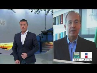 Felipe Calderón niega estar detrás de protestas de Policía Federal | Noticias con Francisco Zea