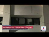 Normalistas destrozaron oficinas en Tuxtla Gutiérrez | Noticias con Ciro Gómez Leyva