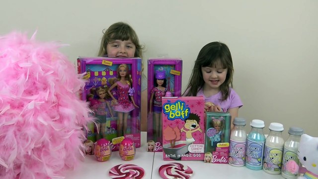 Máquina de fazer Algodão doce da Barbie com Sophia, Isabella e Alice