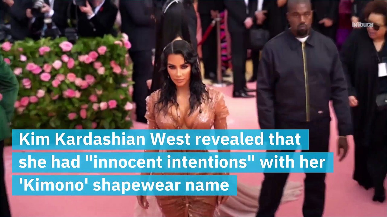 Kim Kardashian claims she had 'innocent intentions' with Kimono