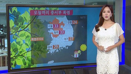 [날씨] 오늘까지 중서부 폭염,  오후 남부 소나기 / YTN