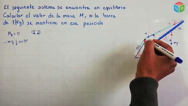 ✅ EJERCICIO #5 DE FISICA ESTATICA (FUERZAS, TENSIONES, ANGULOS, MOMENTOS, POLEAS & BLOQUES)