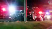 O acidente de carro que matou três jovens na Serra