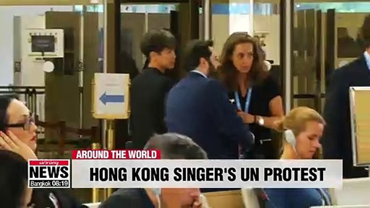 Hong Kong singer-activist brings protests to U.N. rights body, urges action