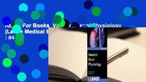 About For Books  Vanders Renal Physiology (Lange Medical Books)  Best Sellers Rank : #4
