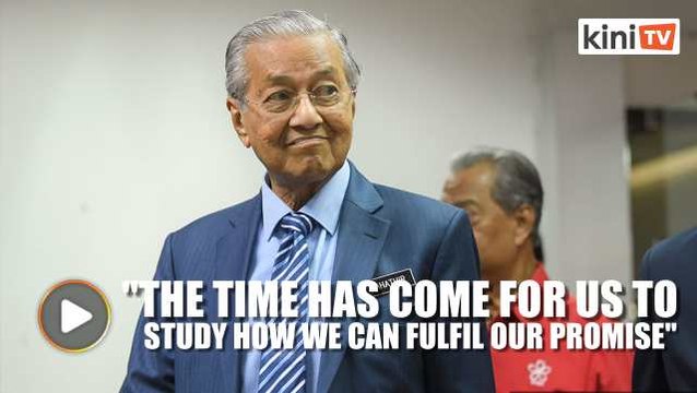 Dr M: Committee will be formed to look at fulfilling Harapan's manifesto pledges