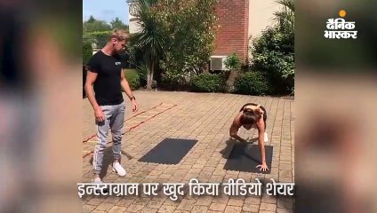 हॉलिडे पर वर्कआउट करतीं शिल्पा