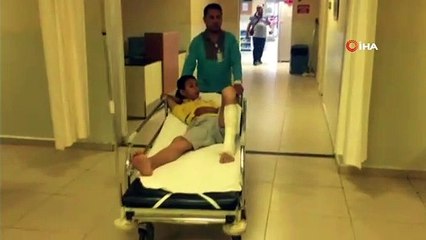 Sokakta dehşet veren olay...Yanan tineri çocuğun üzerine atıp kaçtılar