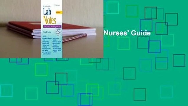 [MOST WISHED] Labnotes: Nurses' Guide to Lab & Diagnostic Tests