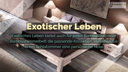 Bambus Betten - Exotischer Leben