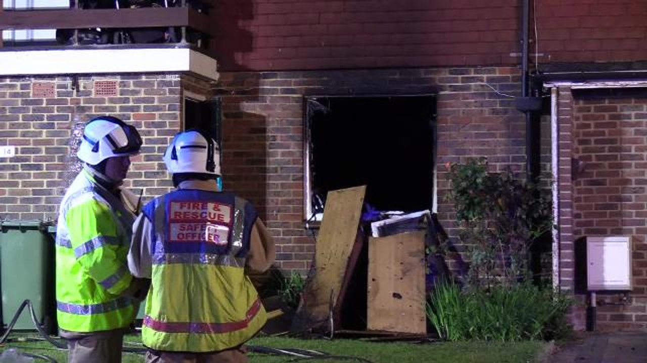 Flat fire in Steyning