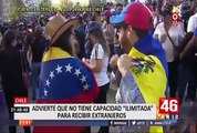 Chile: “el país no tiene una capacidad ilimitada para recibir extranjeros”