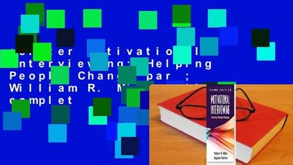 acheter Motivational Interviewing: Helping People Change par ; William R. Miller Livre complet