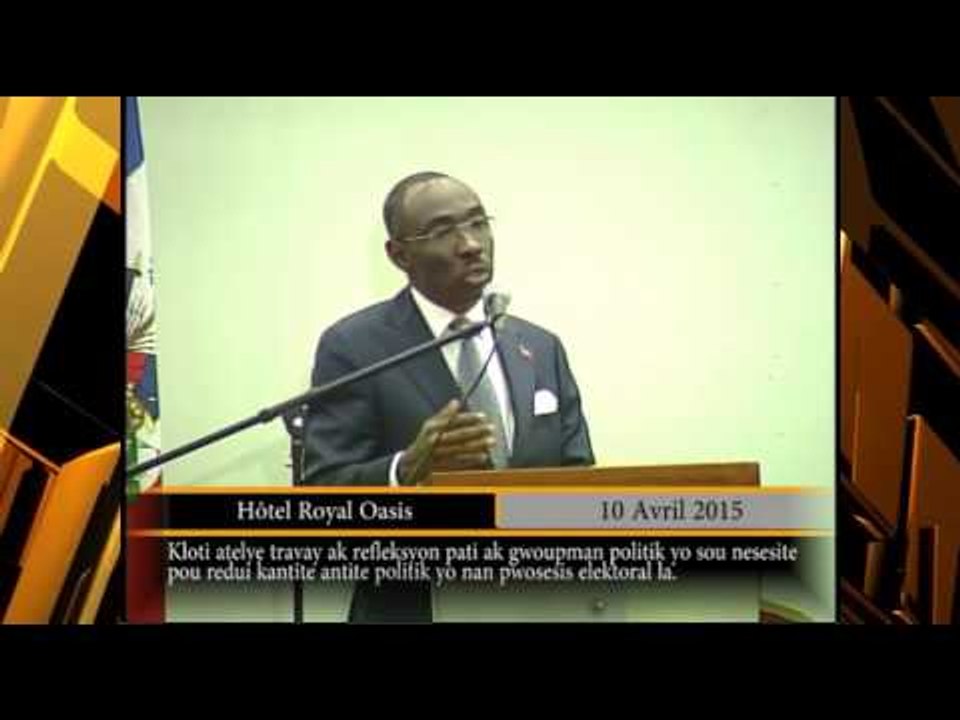 Forum d'État sur l'organisation des élections en Haïti.