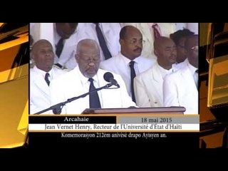 Commémoration du 212e anniversaire de la création du drapeau d'Haïti.