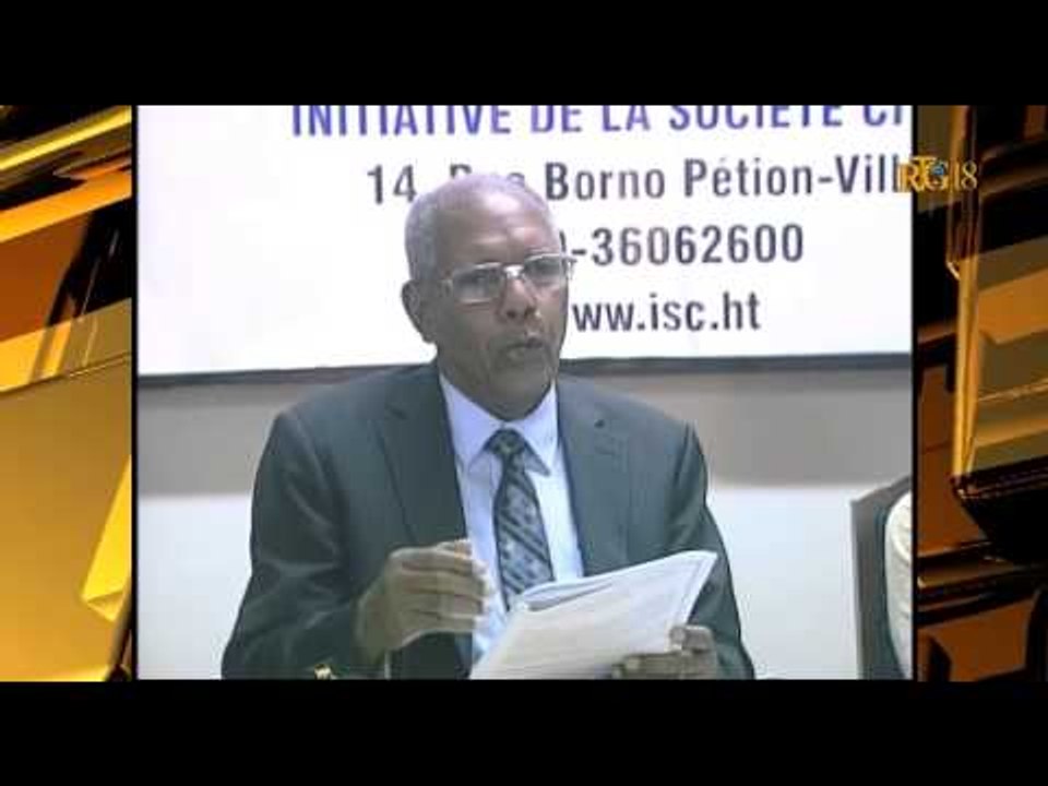 Le directeur de l'ISC, Rosny DESROCHES   présente  son 5e bulletin.