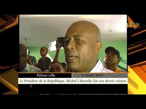le President de la Republique, Michel Joseph Martelly fait son devoir citoyen.