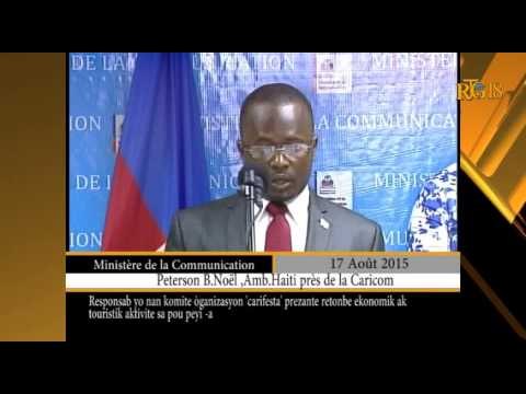 Haïti / CARIFESTA.- Conférence de presse autour de l'organisation CARIFESTA en Haïti.