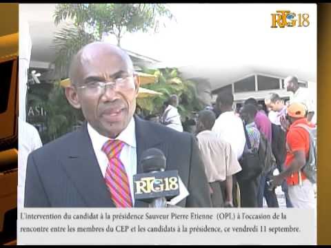 Haïti / Élection.- Rencontre entre les membres du CEP et les candidats à la présidence.