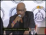 Haïti / Élection.- L'intervention du Pésident du CEP, Pierre-Louis OPONT.